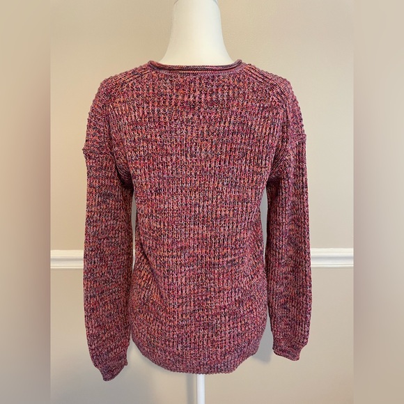NWT GAP Pink Knit Sweater Cotton Long Sleeve Winter Cozy Top Women's Size Small - Picture 2 of 7
